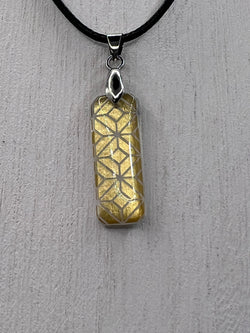 Gold Squares Necklace With 18" Adjustable Necklace